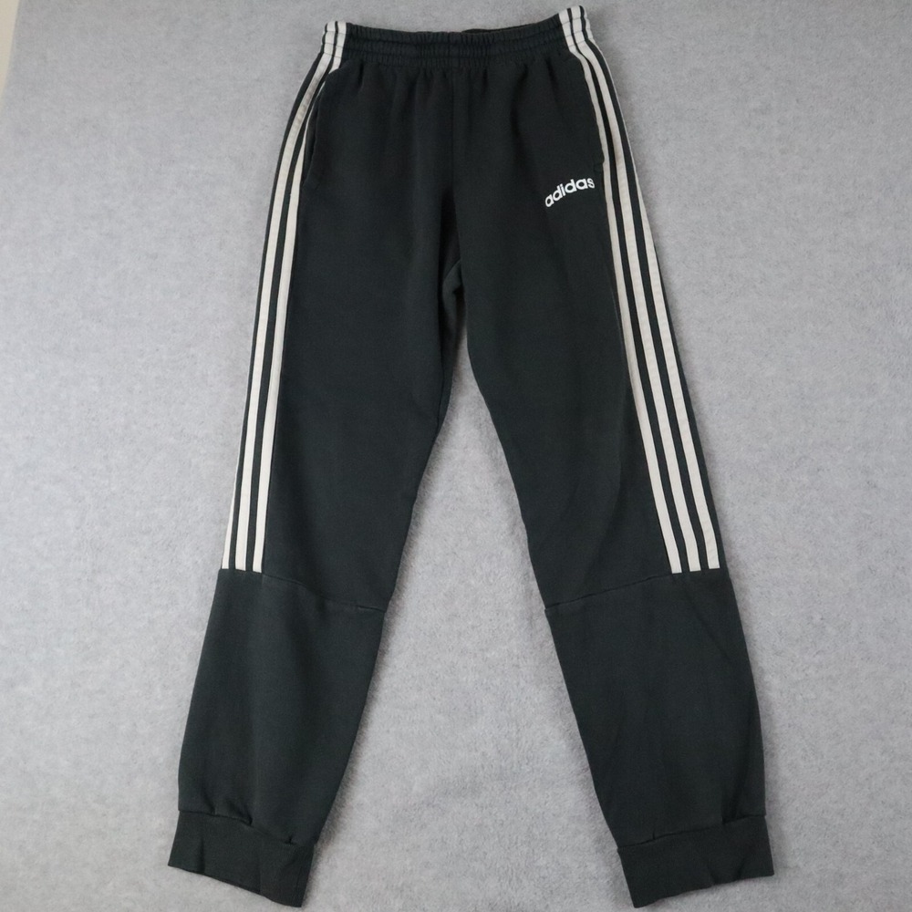 Adidas Pants Mens Small‎ Activewear Sweat Fleece Gym Training Athletic Dark Gray